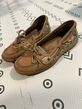 Sperry Cheetah Sequin Boat Shoes for Women